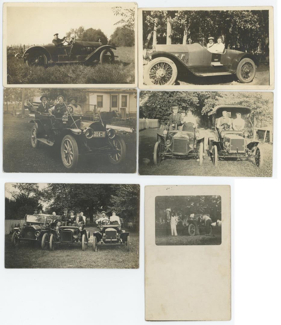 Collection of Roadster Automobile RPPC Postcards (1 of 6)