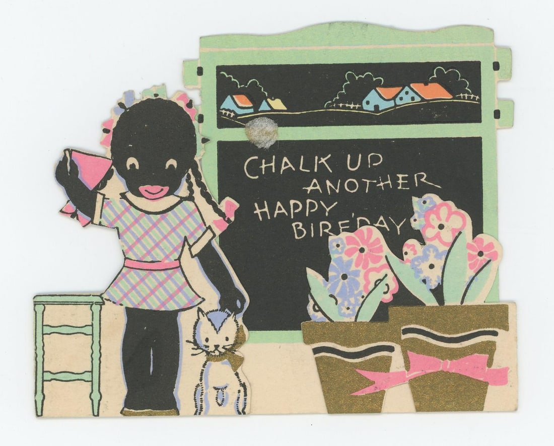 Black Americana Happy Birthday Card (1 of 4)