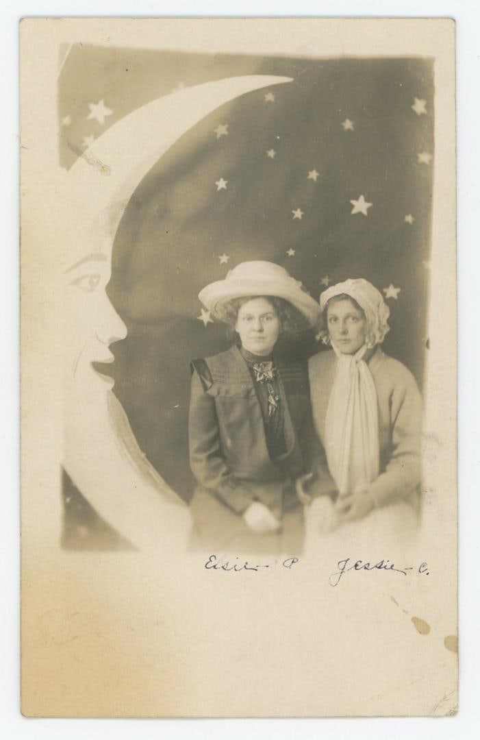 Paper Moon RPPC Postcard: Nice image.