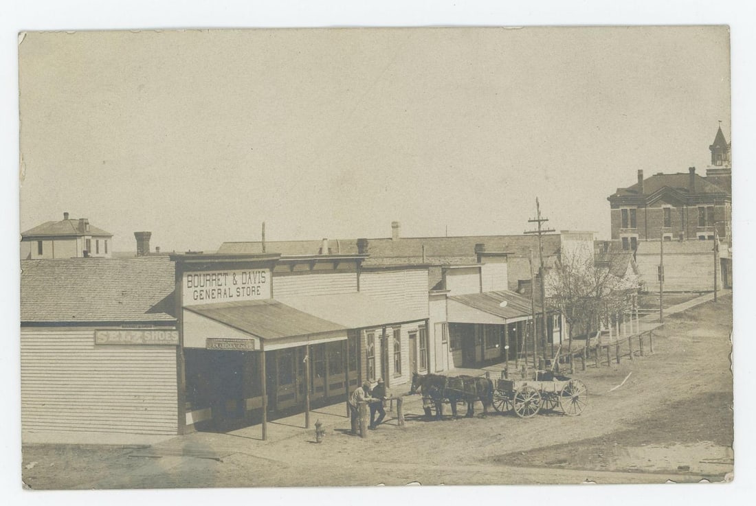 Harrison Nebraska Main Street RPPC Postcard (1 of 3)