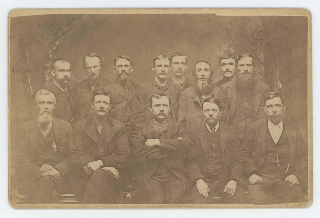 Reverend George Haddock Murder Jury Cabinet Photo: 4 1/4" by 6 1/2" It was a dark and stormy night in 1886. Reverend George Haddock was returning the carriage and horses to the Jerry Merrill Livery stable at the corner of Third and Water Street when
