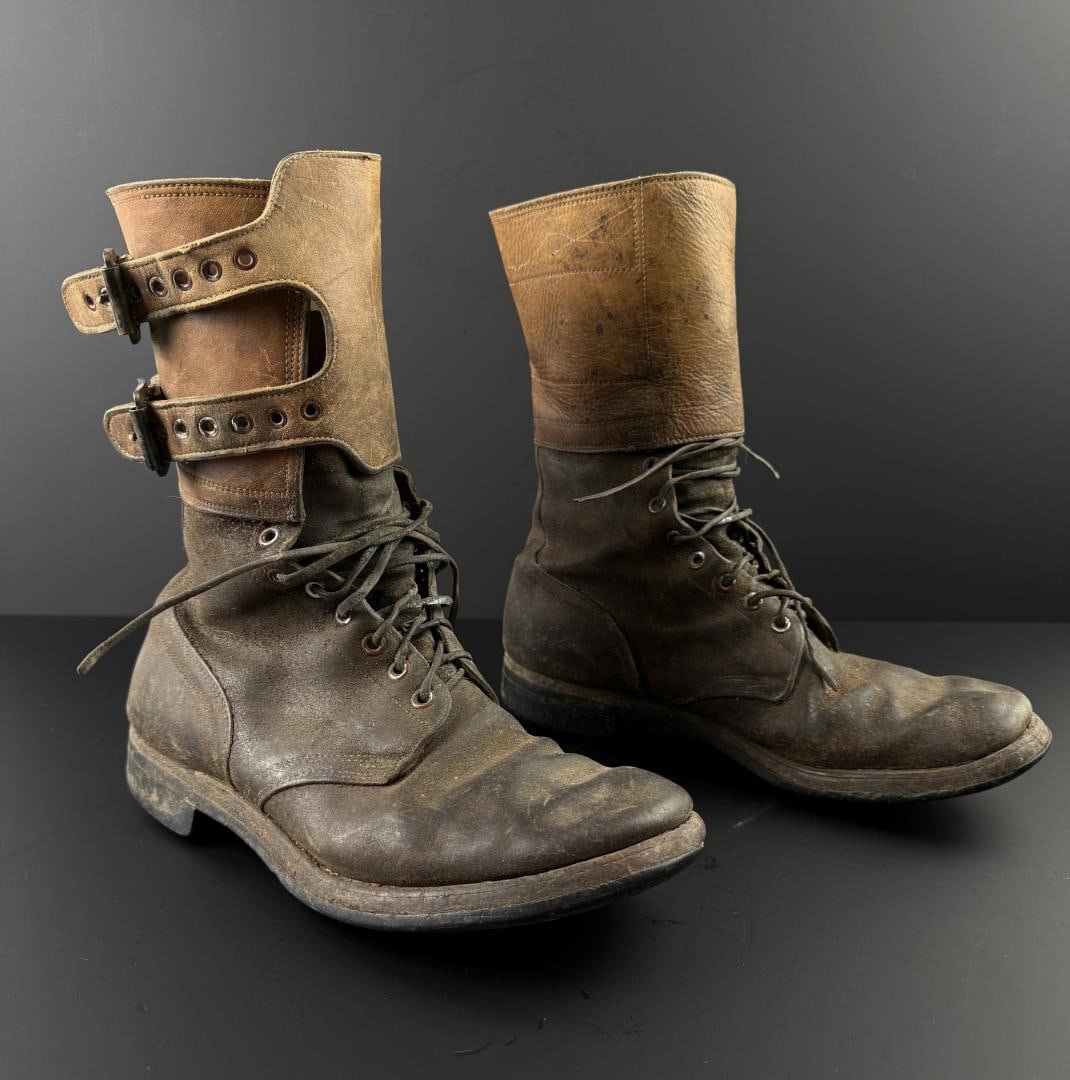 WW2 US Army M43 Paratrooper Jump Buckle Boots: Size 9 B.