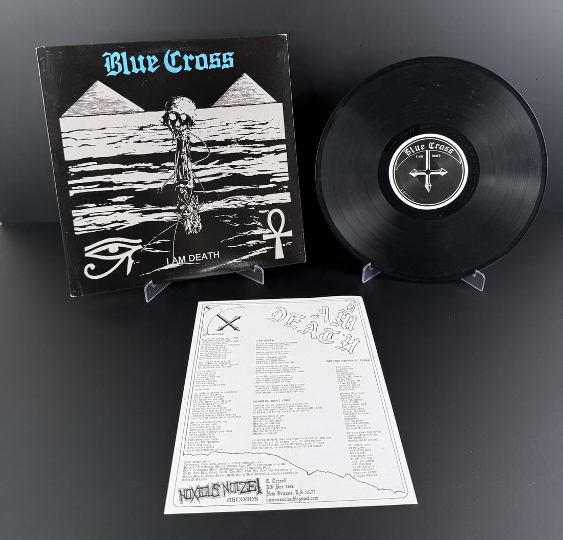 Blue Cross I Am Death NONOLP-001 33 LP Record (1 of 5)