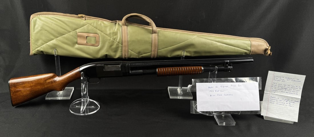 Winchester Model 1912 12ga Riot Shotgun: 20" barrel. Requires FFL Transfer. C&R not accepted. Provenance: Brian Frank Collection.