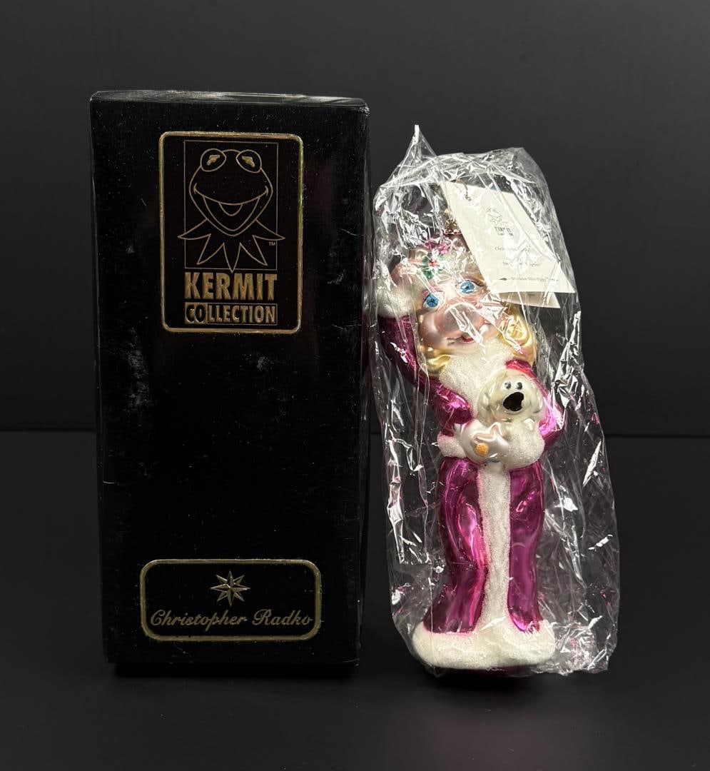 Christopher Radko Kermit Collection Piggy Ornament (1 of 7)