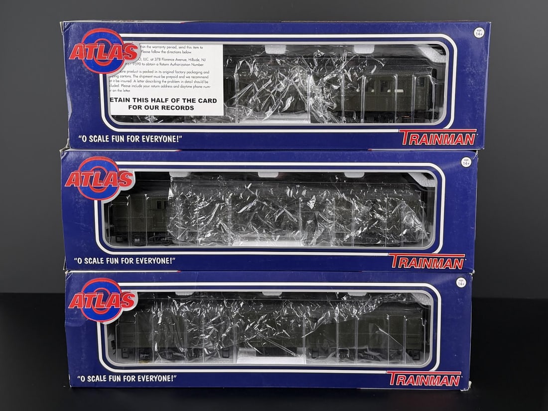 Atlas Trainman 60' Coach RPO Baggage Cars: Nice grouping