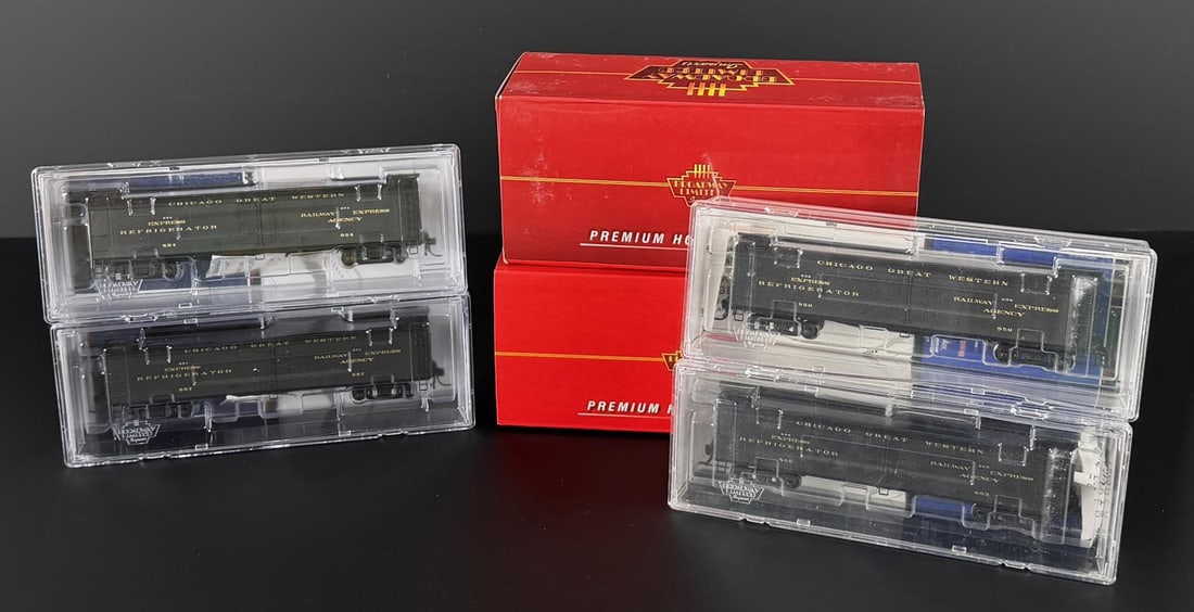 Broadway Limited Imports Reefer Cars: 6 total.