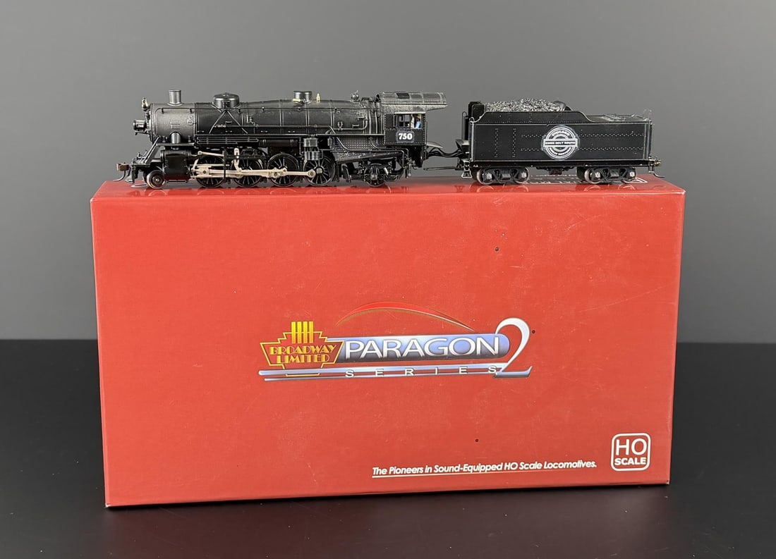 Broadway Limited Paragon Series 2 2182 Locomotive: USRA Light Mikado 2-8-2 Unlettered