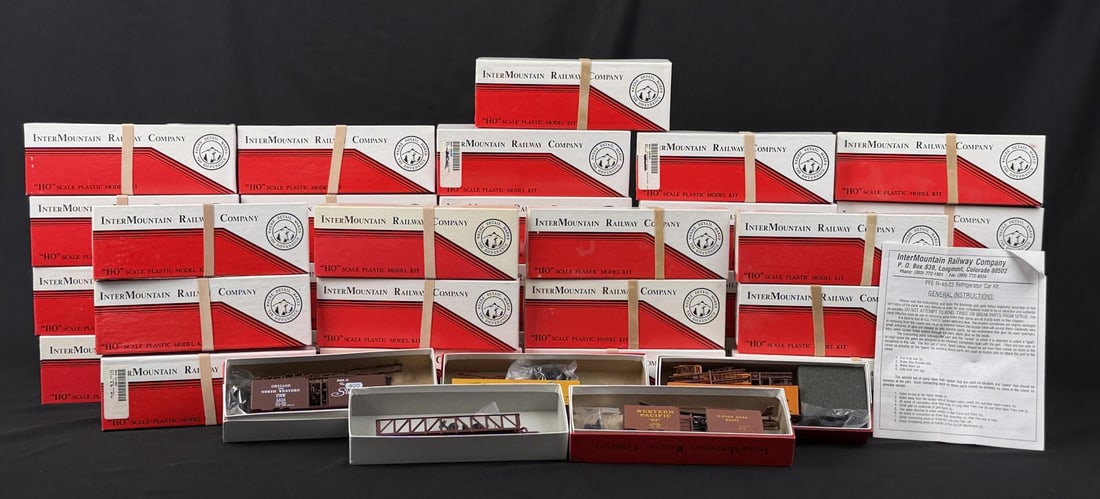 Collection of Intermountain Railway Boxcars (1 of 12)