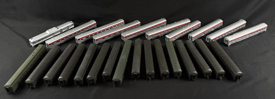 Con-Cor HO Scale Southern Pacific Train Cars: Sunset Limited and Southern Pacific Lines. 26 total.