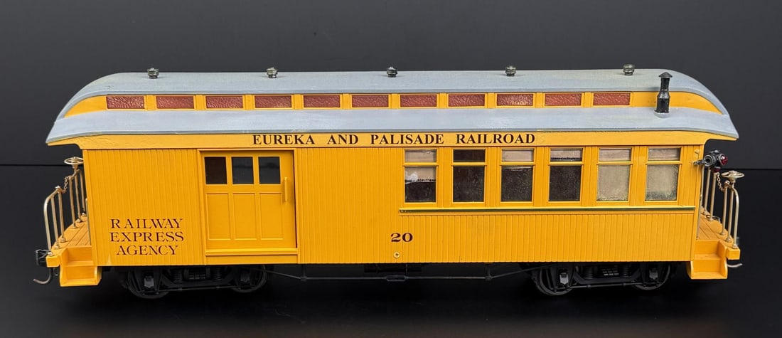 Charles Ro G Scale Eureka & Palisade Baggage Car: Decent example