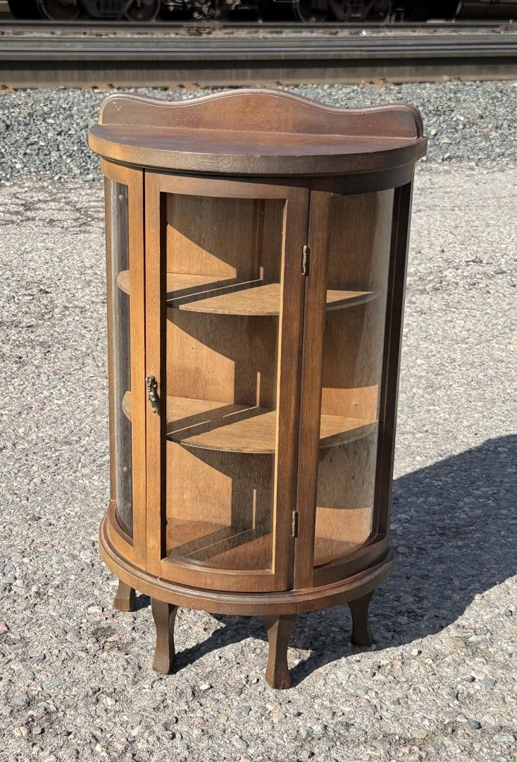 Trinket Sized China Hutch Curio Cabinet (1 of 10)