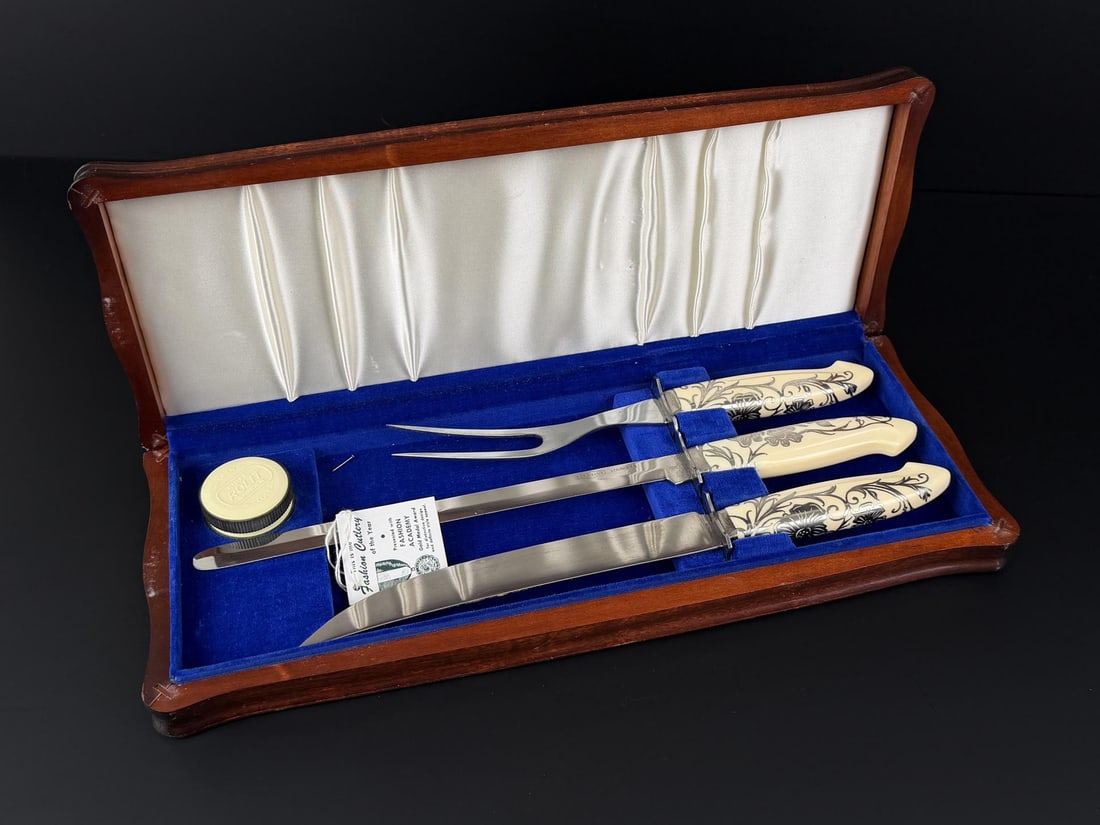 Camillus Sterling Inlay Carving Set (1 of 10)