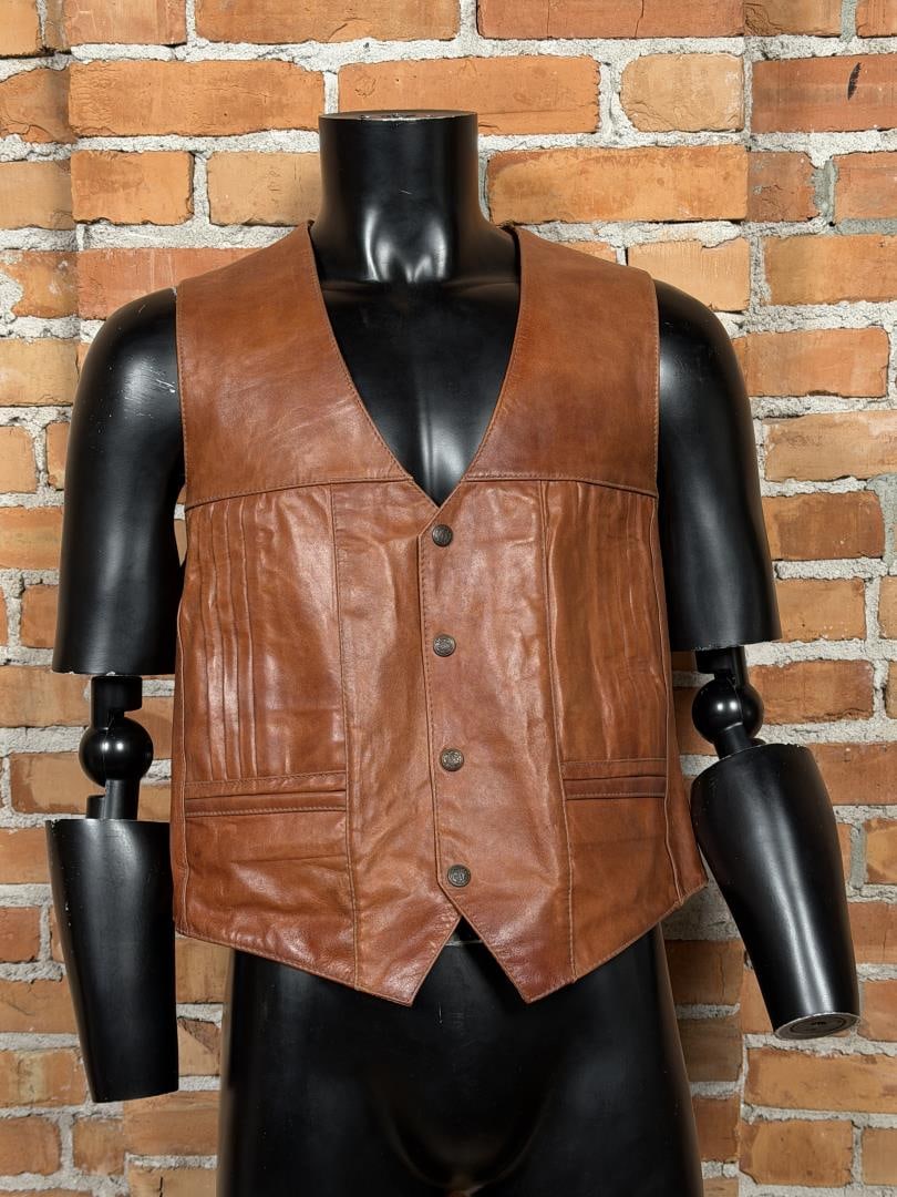 Vintage Attica of California Leather Vest (1 of 6)