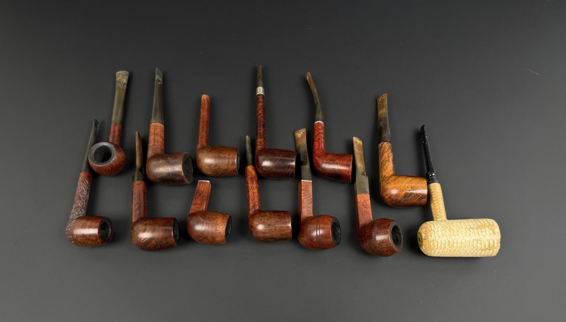 Collection of Estate Tobacco Pipes: Nice grouping