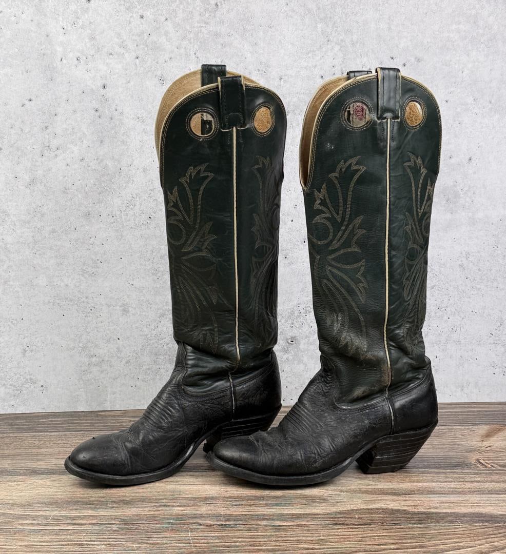 Nocona Black Bullhide Cowboy Boots (1 of 8)