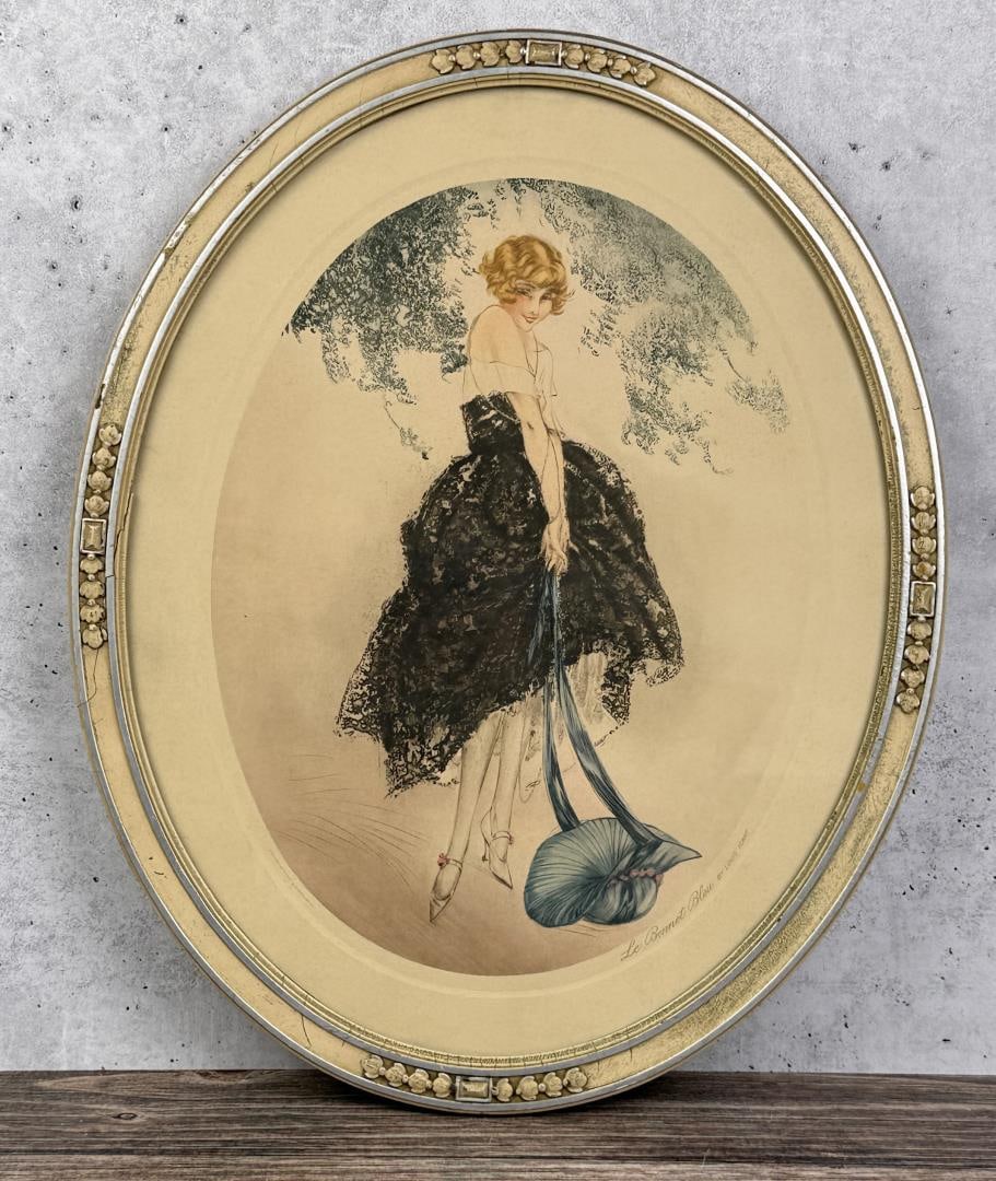 Le Bonnet Bleu Louis Icart Lithograph (1 of 5)