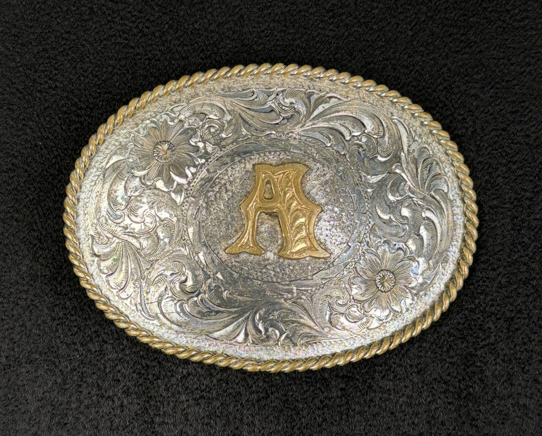 Montana Silversmiths Initial Belt Buckle (1 of 4)
