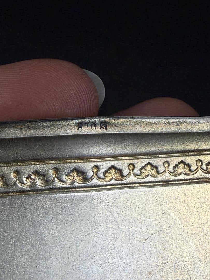 .830 Silver Engraved Cigarette Case - 5