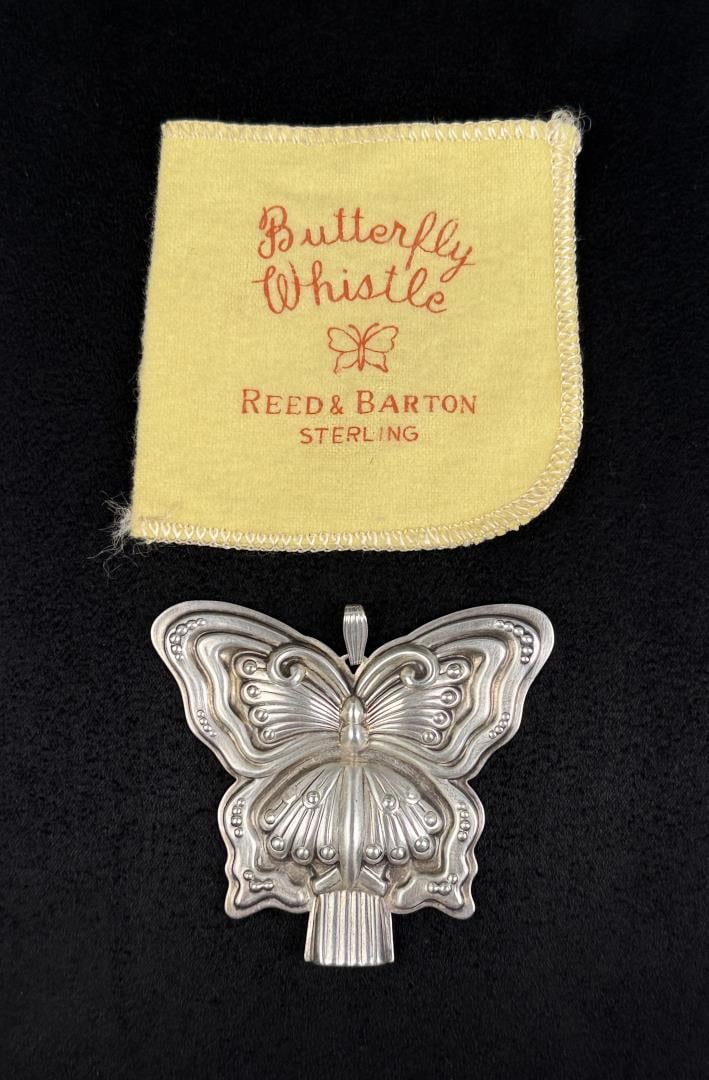 Sterling Silver Reed & Barton Butterfly Pendant: 25 grams.