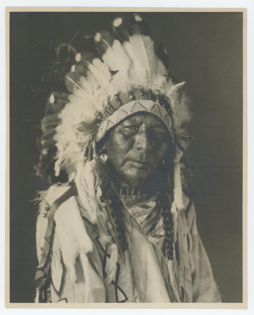 Eagle Chief Glacier Park Montana Indian Photo: Photographer is TJ Hileman. 8" by 10"