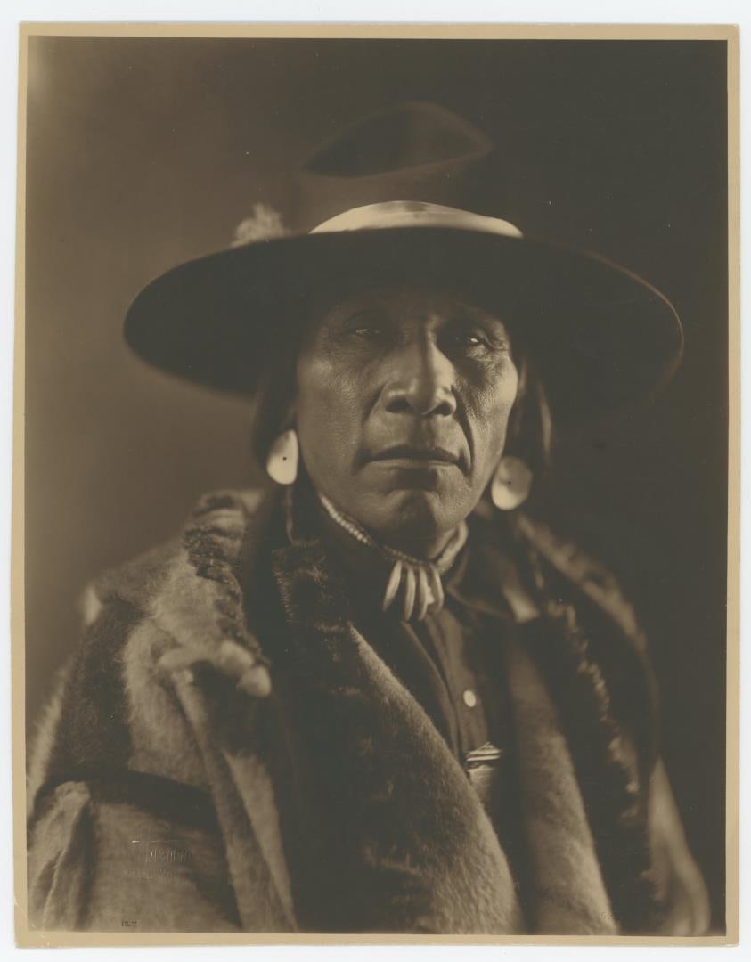 Chief Turtle Montana Blackfoot Indian Photo: Photographer is TJ Hileman. 8" by 10"