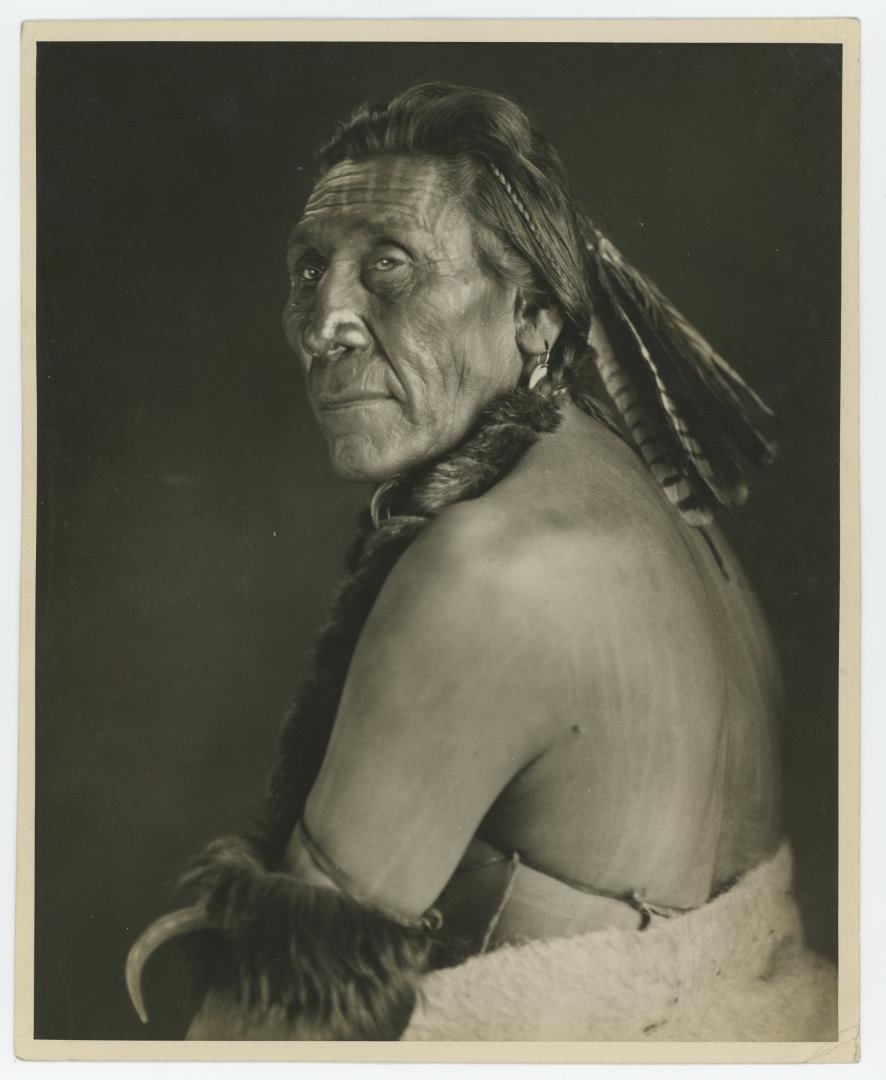 Chief Turtle Montana Blackfoot Indian Photo: Photographer is TJ Hileman. 8" by 10"