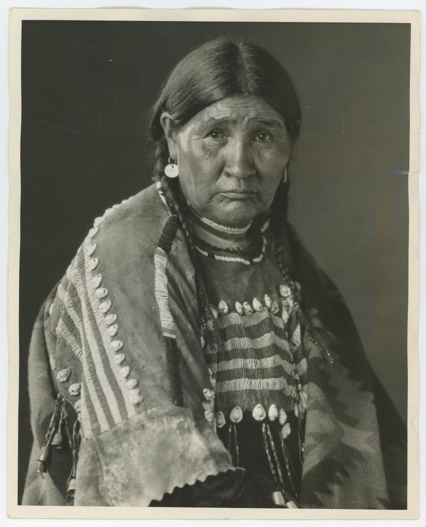 Mrs Bird Rattler Montana Blackfoot Indian Photo (1 of 3)