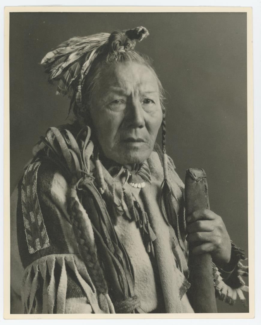 Calf Robe Montana Blackfoot Indian Photo: Photographer is TJ Hileman. 8" by 10"