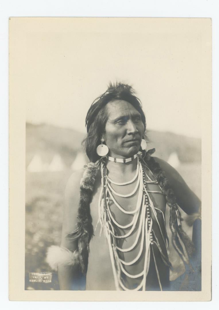 Edward Boos Flathead Indian Montana Photo: Yellow Rock Flathead Indian. 5" by 7".