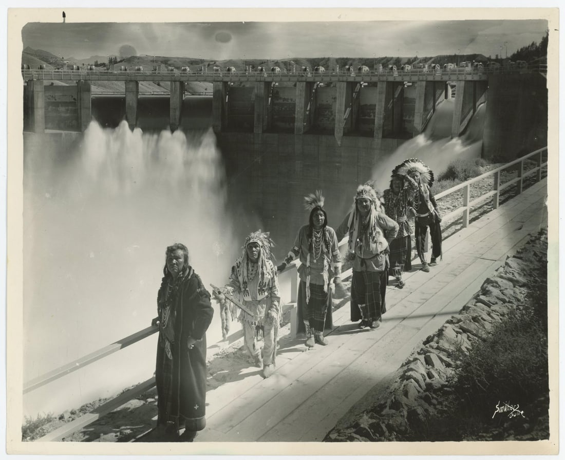 Smithers Flathead Indians Kerr Dam Montana Photo: 8" by 10"