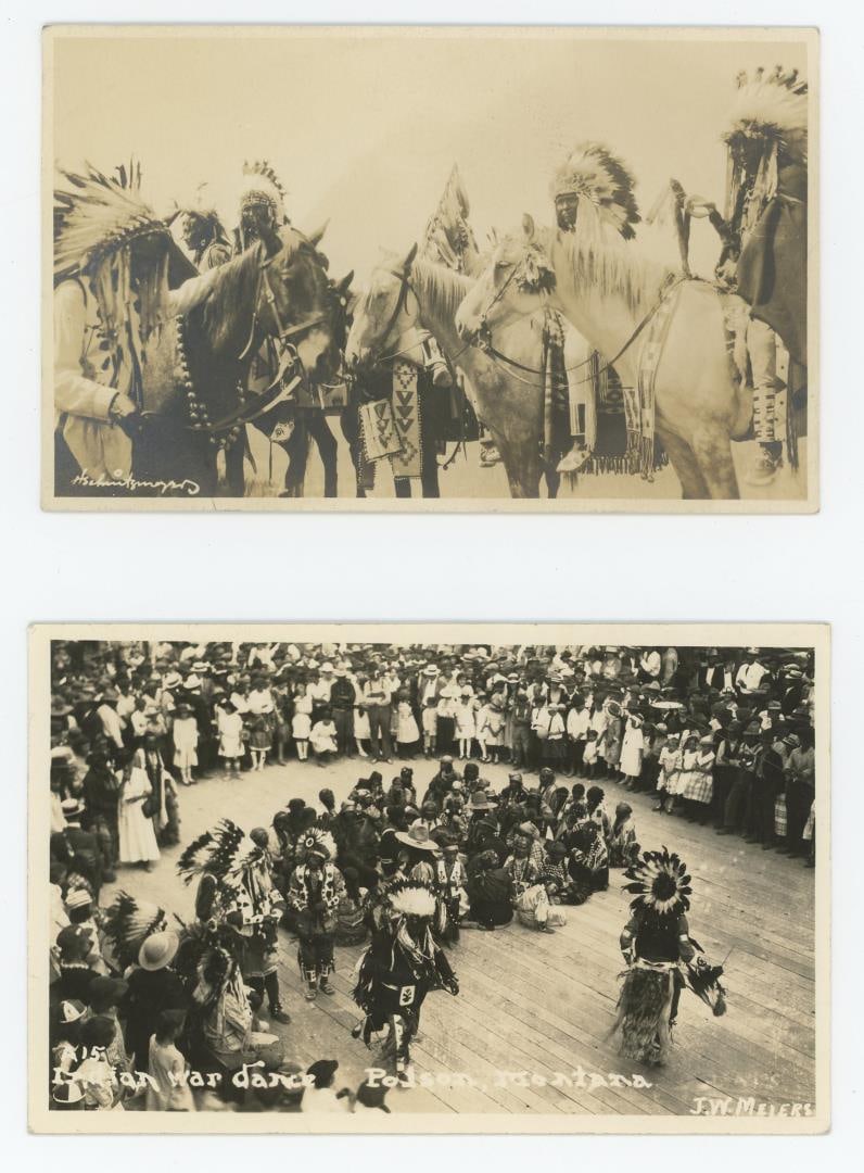 Flathead Indian Montana RPPC Postcards (1 of 3)