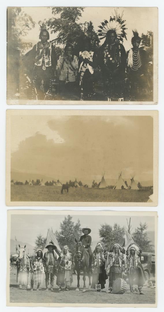 Montana Flathead Indian RPPC Postcards (1 of 3)
