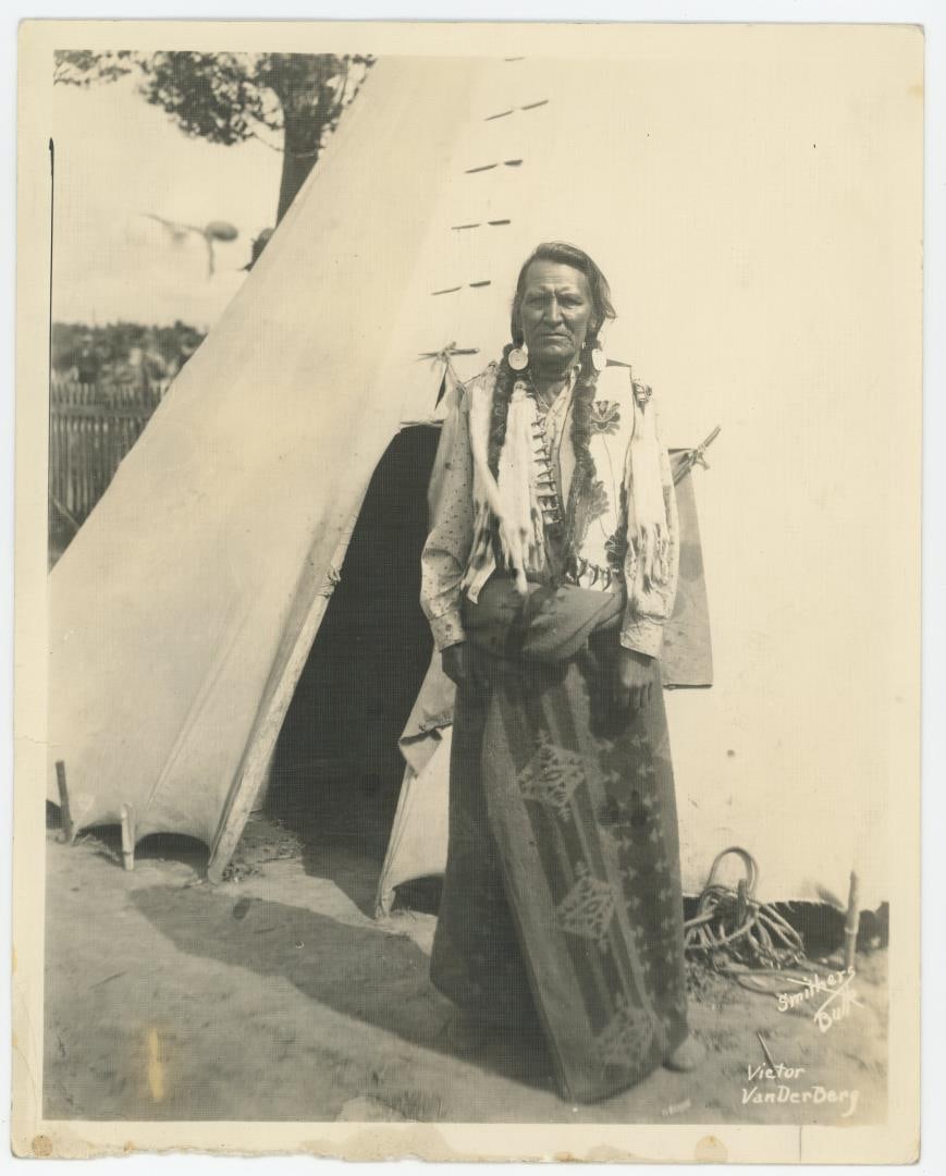 Victor Vanderburg Montana Flathead Indian Photo: Photographer is Smithers of Butte Montana. 8" by 10"
