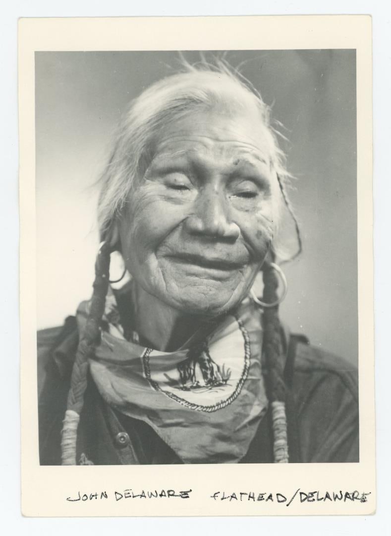 John Delaware Montana Flathead Indian Photo: 5" by 7"
