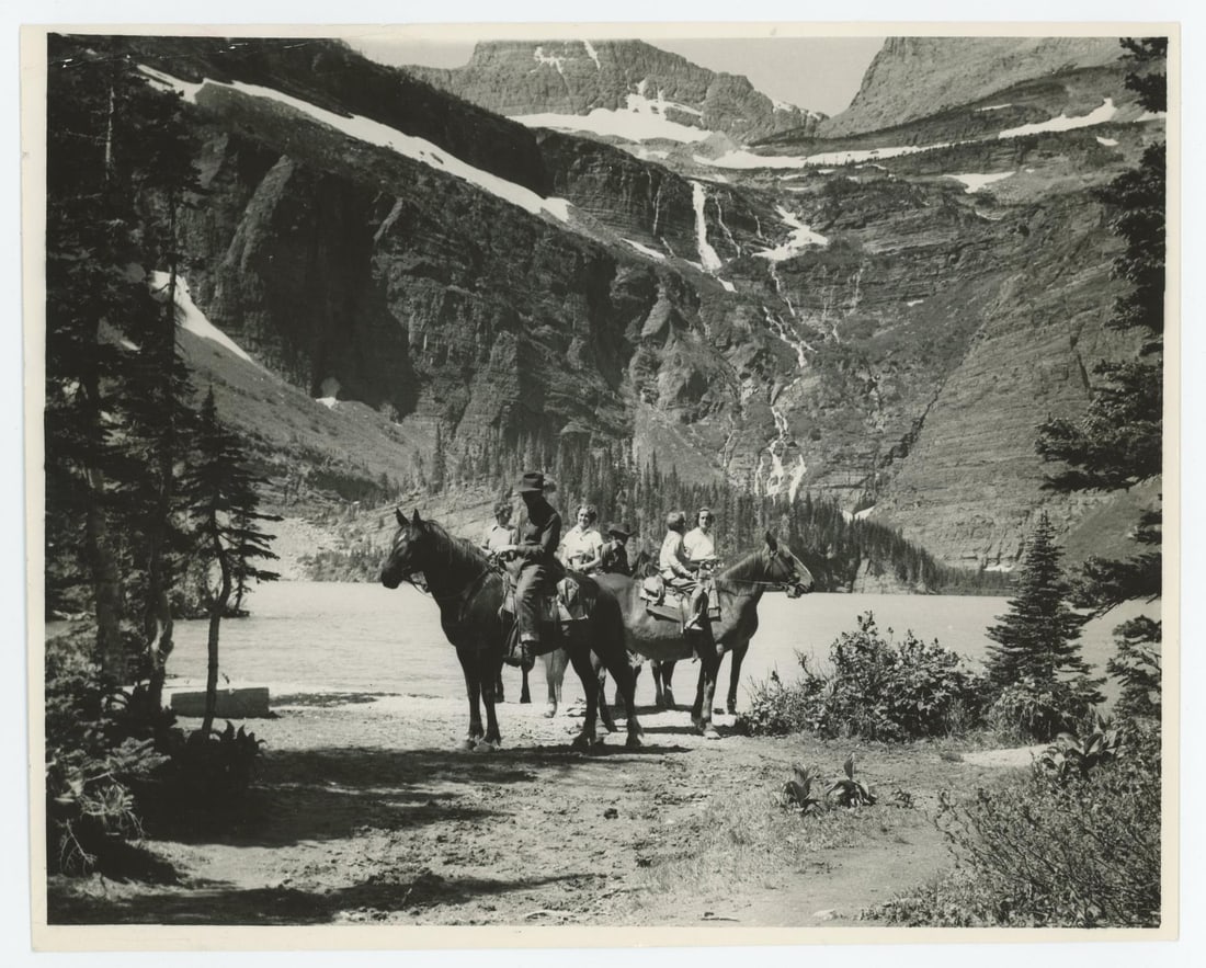 Grinnell Glacier National Park Montana Photo: Photographer is Channing Howell Park Ranger. 8" by 10"