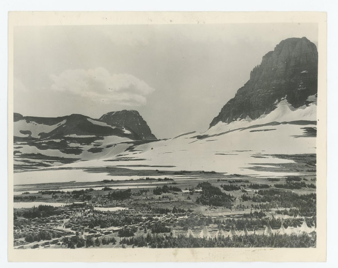 Logan Pass Dedication Glacier Park Montana Photo: Photographer is TJ Hileman. 7" by 9".