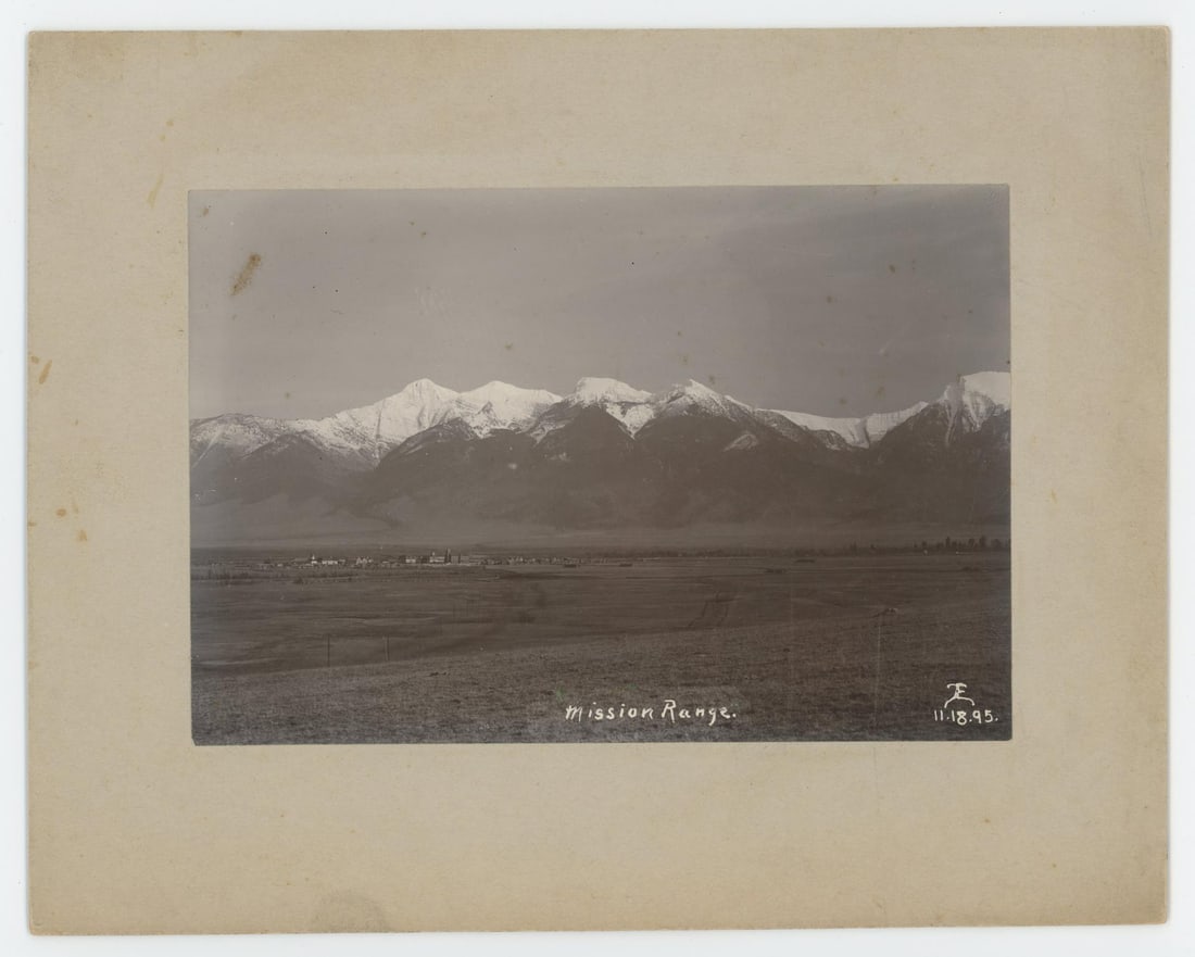 1895 Mission Mountains Montana Photo (1 of 3)