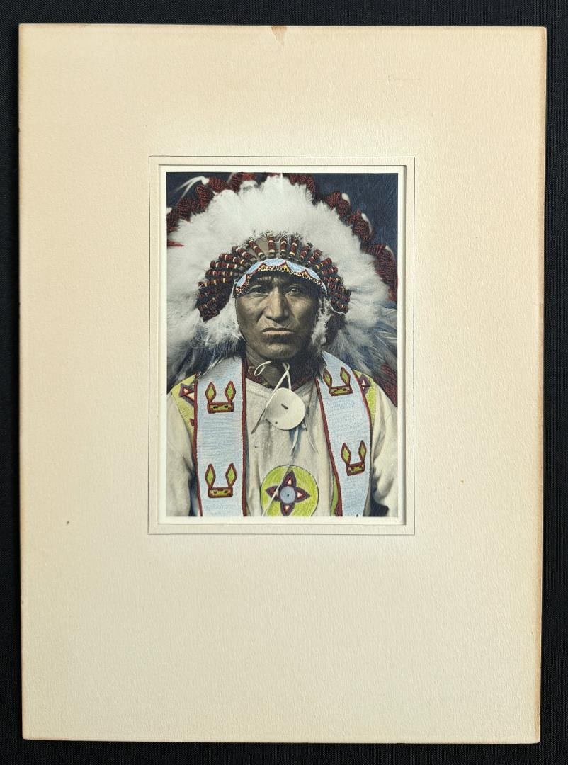Canada Blood Indian Hand Tinted Photo: 11 1/2" by 13" in matte.