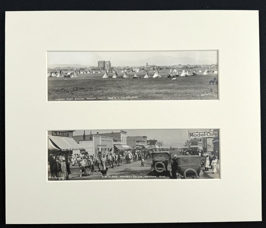 Herman Schnitzmeyer Montana Indian Photos: Polson Montana 4th of July. 12 3/4" by 15 3/8" in matte.