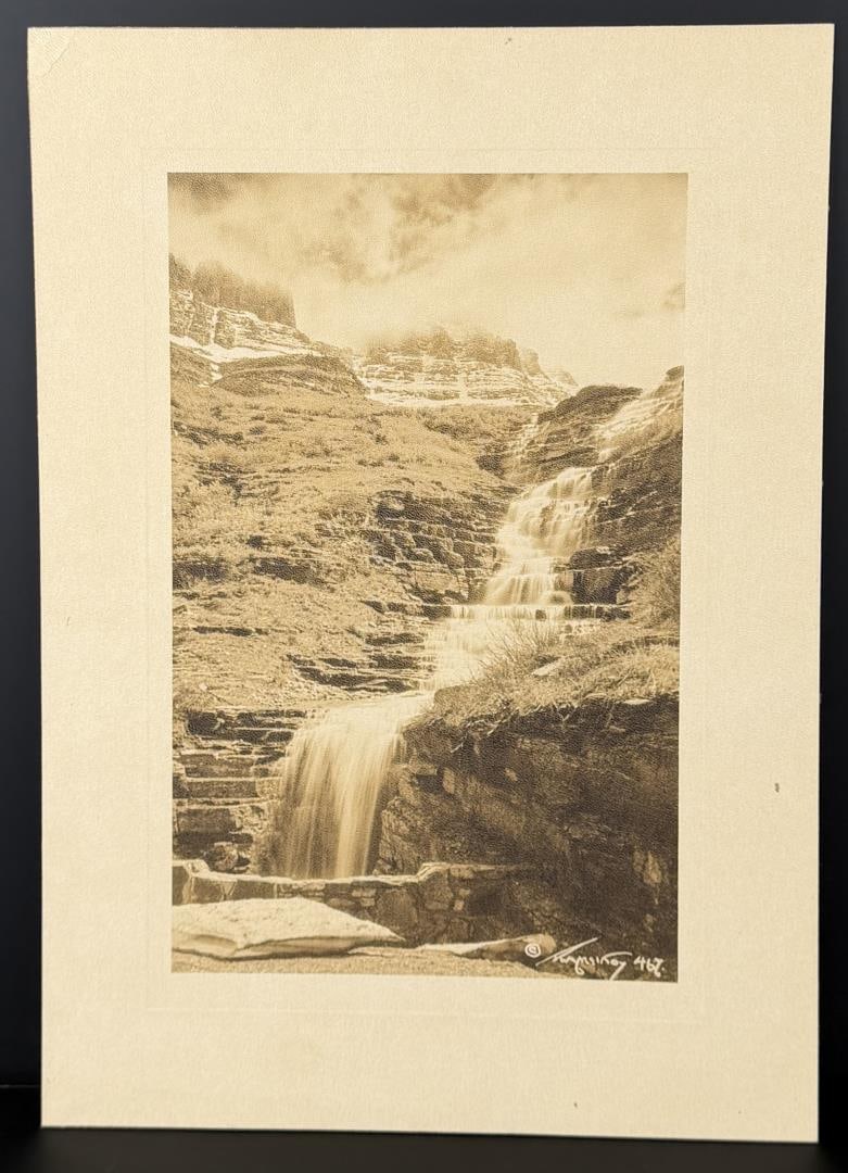 Logan Pass Glacier Park Montana Photo: Photographer is McKay of Missoula. 10" by 14".