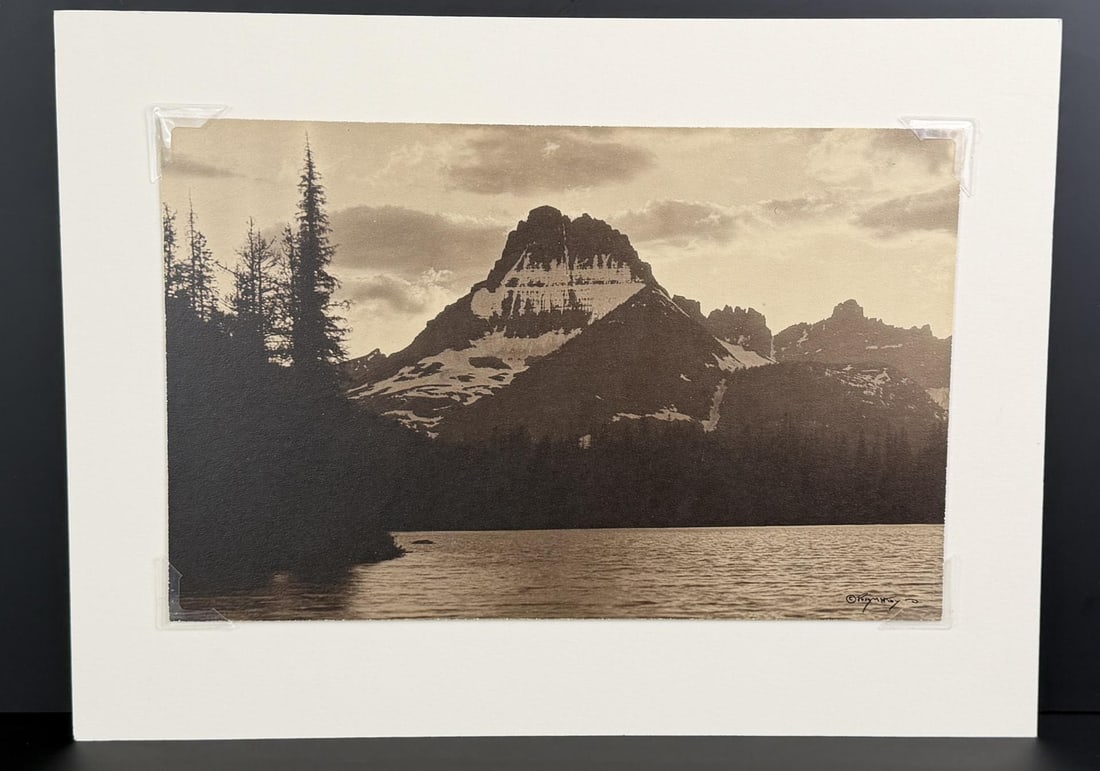 Lake McDermott Glacier Park Montana Photo: Photographer is RH McKay of Missoula. 14 1/4" by 19 1/4" on matte.