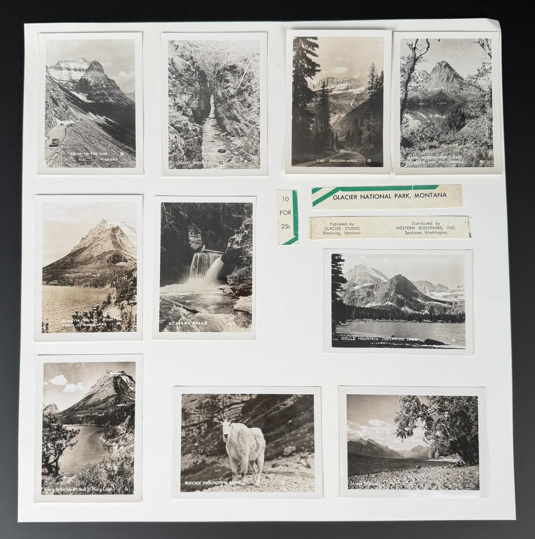 Glacier National Park Montana Photos: 11 1/2" by 12" on board.