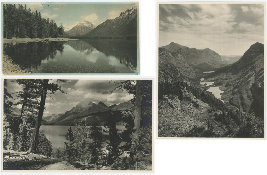 R.E. Marble Glacier Park Montana Photos: Largest is 7 1/2" by 9 1/2".
