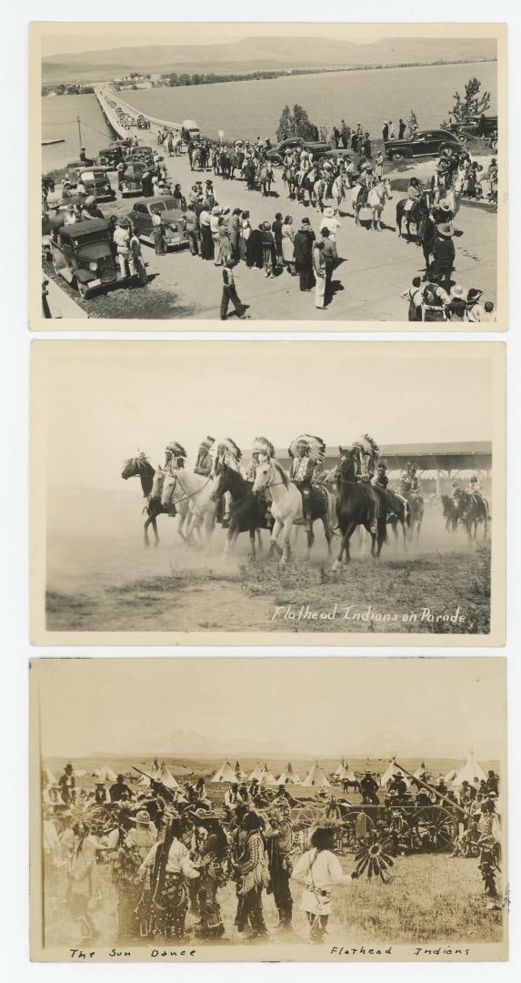 Flathead Indians Montana RPPC Postcards (1 of 3)