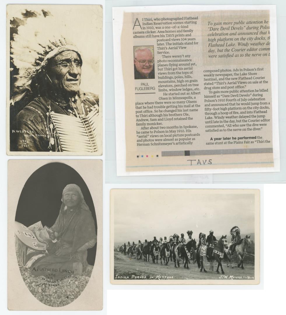Flathead Indians Montana RPPC Postcards (1 of 7)