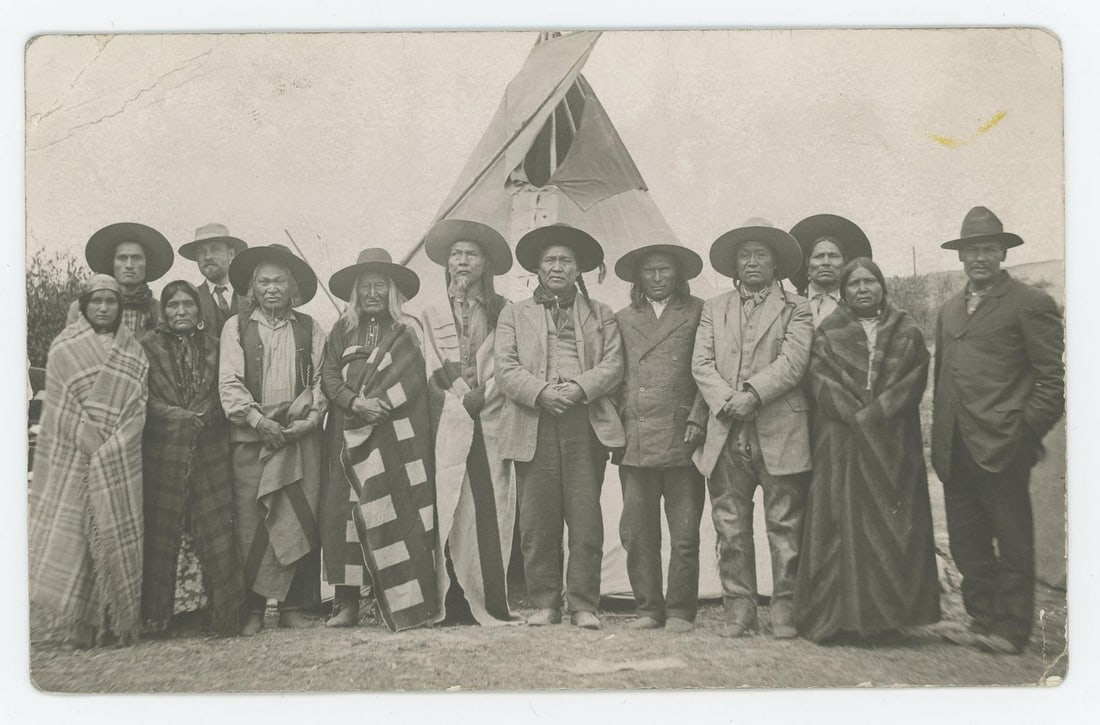 Montana Confederated Tribal Council RPPC Postcard (1 of 3)