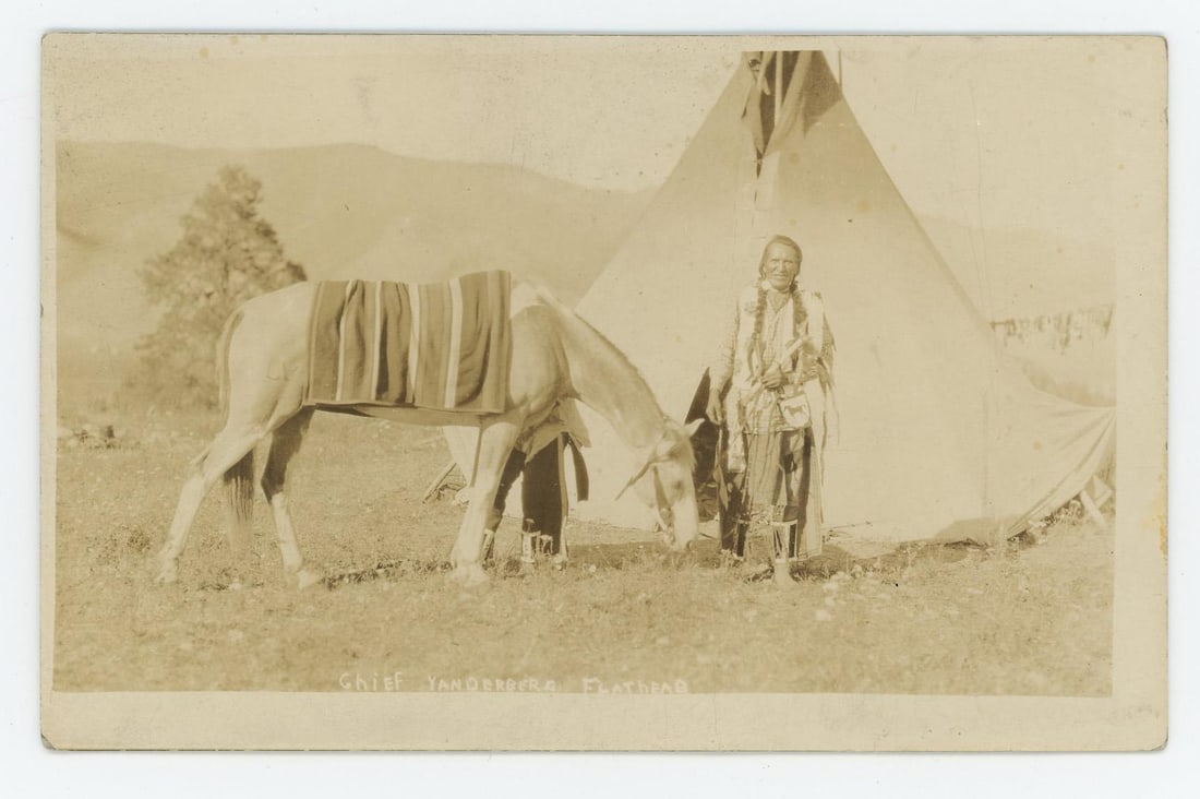 Victor Vanderburg Montana Flathead Indian Postcard: Nice image.