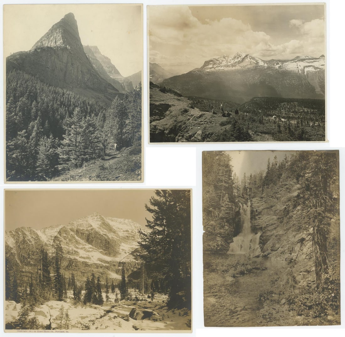 Fred Kiser Glacier Park Montana Photos: Largest is 7 1/2" by 9 1/2"