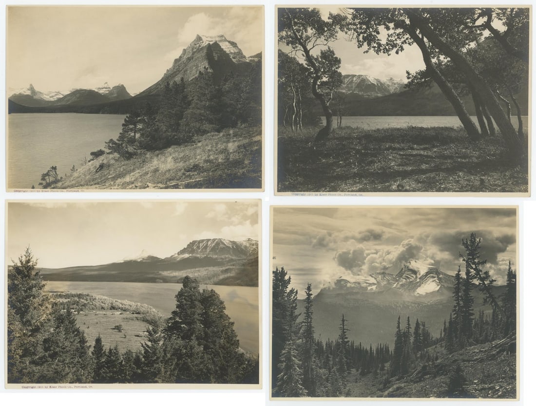 Fred Kiser Glacier Park Montana Photos: Largest is 7 1/4" by 9 1/4"